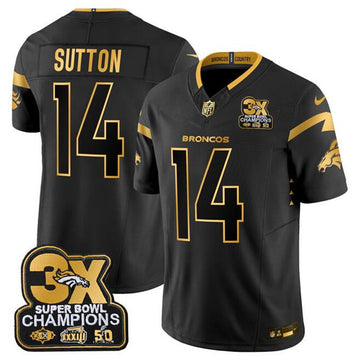 Courtland Sutton Denver Broncos black-gold jersey