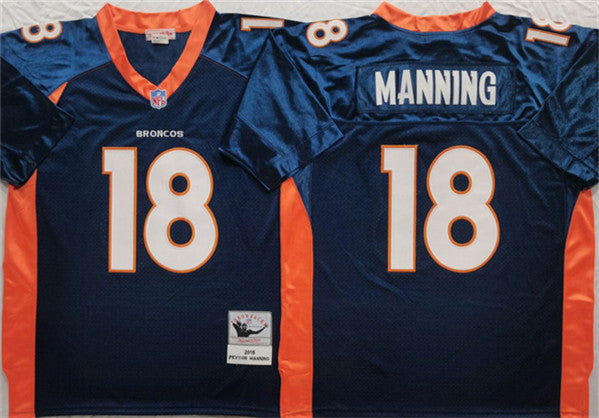 Peyton Manning Denver Broncos navy Throwback jersey