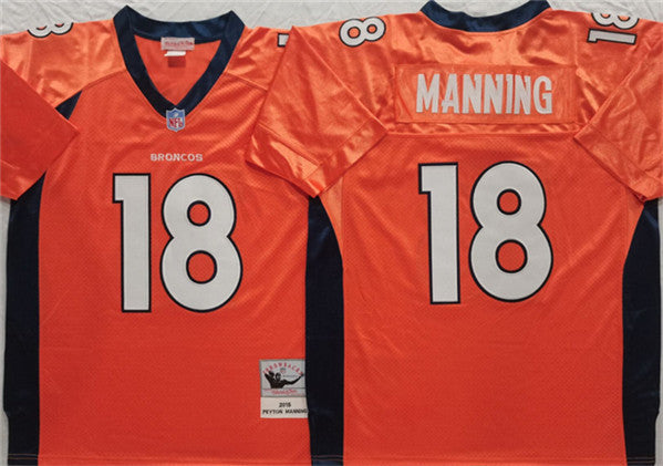 Peyton Manning Denver Broncos orange Throwback jersey