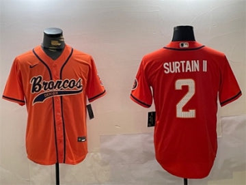 Pat Surtain II Denver Broncos orange jersey