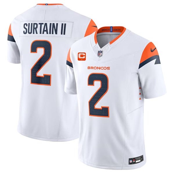 Pat Surtain II Denver Broncos white jersey
