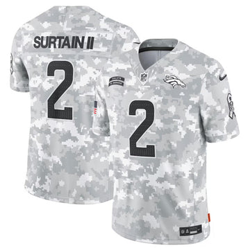 Patrick Surtain II Arctic Denver Broncos camo Salute To Service jersey