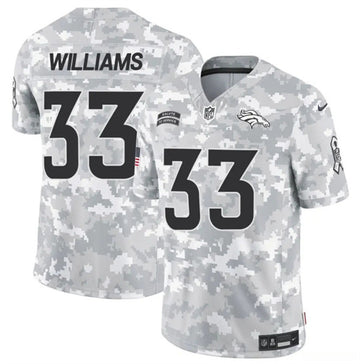 Javonte Williams Arctic Denver Broncos camo Salute To Service jersey