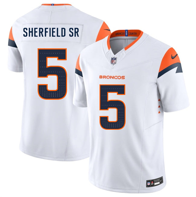 Trent Sherfield Sr Denver Broncos white jersey