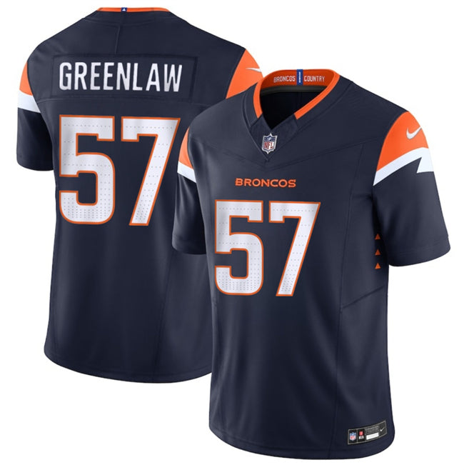 Dre Greenlaw Denver Broncos navy FUSE jersey