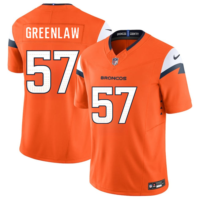 Dre Greenlaw Denver Broncos orange jersey