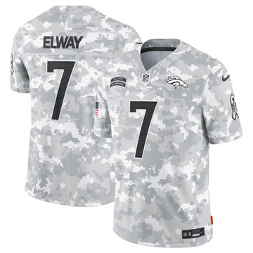John Elway Arctic Denver Broncos camo Salute To Service jersey