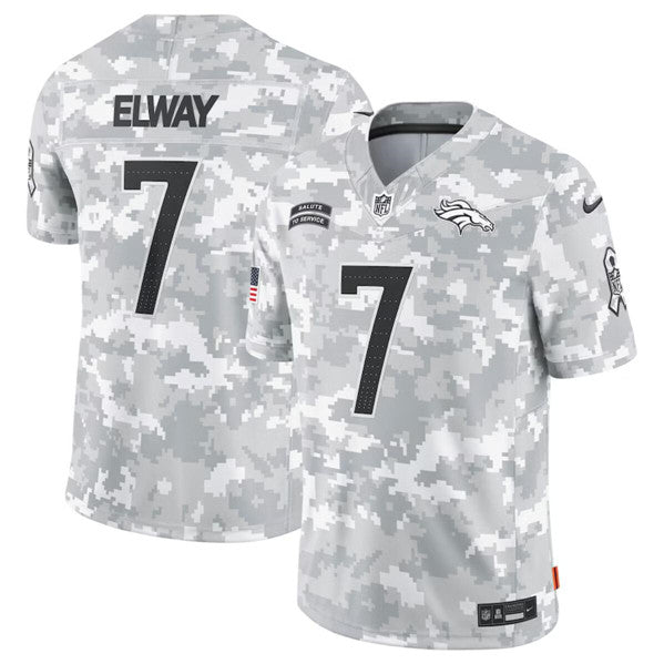 John Elway Arctic Denver Broncos camo Salute To Service jersey
