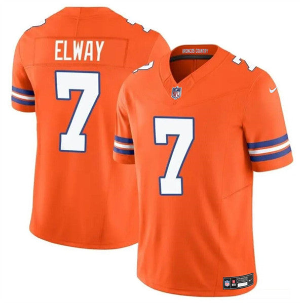 John Elway Denver Broncos orange Throwback jersey