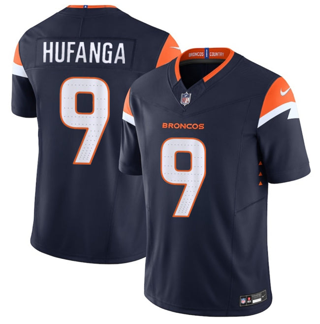 Talanoa Hufanga Denver Broncos navy Alternate jersey