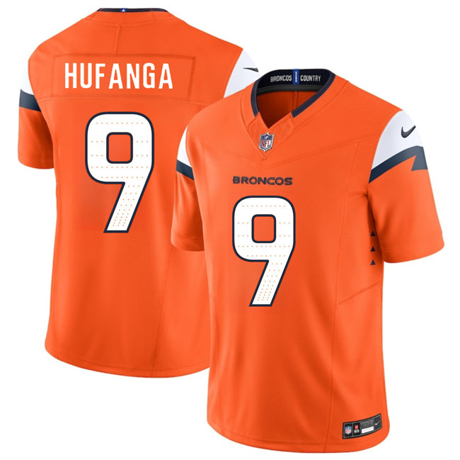 Talanoa Hufanga Denver Broncos orange jersey