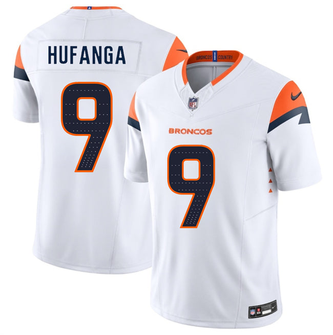 Talanoa Hufanga Denver Broncos white FUSE jersey