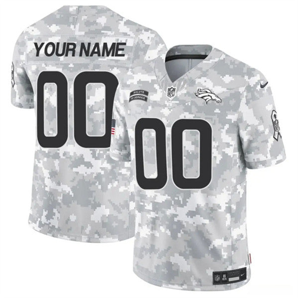 Custom Denver Broncos camo Salute To Service jersey