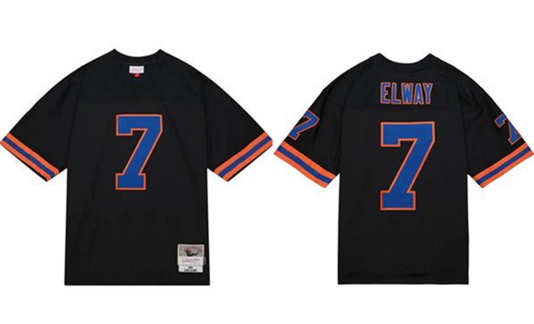 Custom Denver Broncos black Throwback jersey
