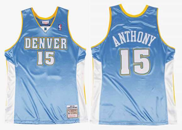 Carmelo Anthony Denver Nuggets blue jersey