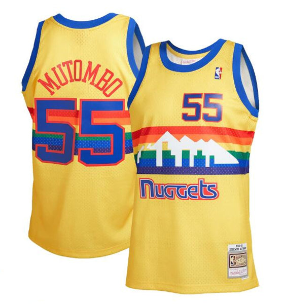 Custom Denver Nuggets yellow jersey