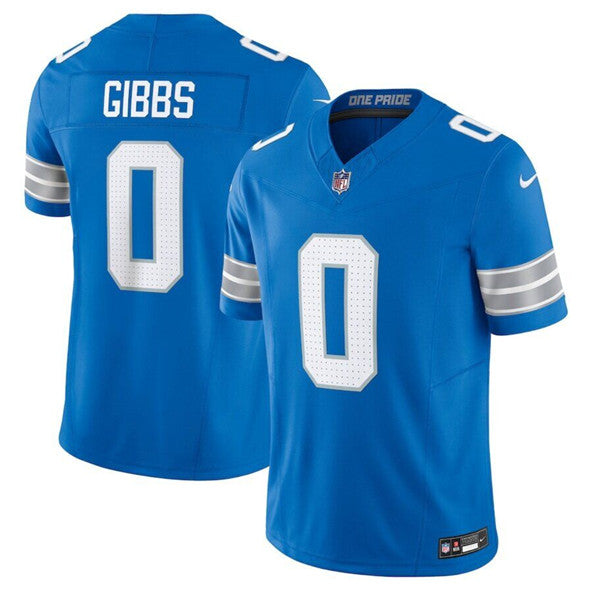Jahymr Gibbs Detroit Lions blue jersey