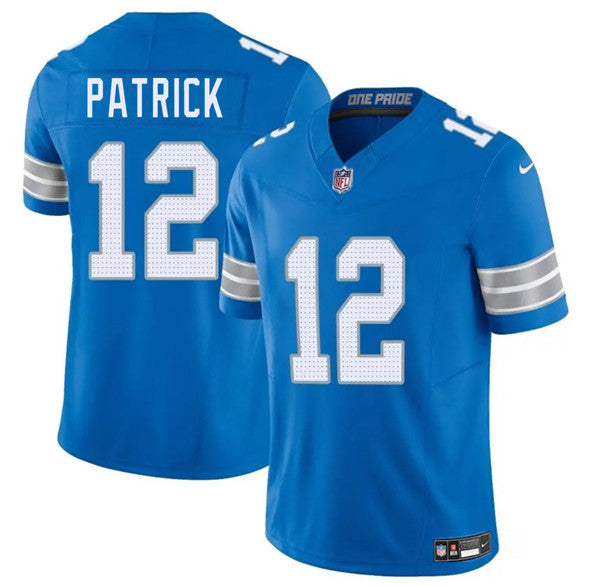 Tim Patrick Detroit Lions blue jersey