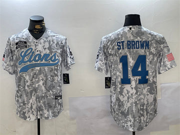 Amon-Ra St Detroit Lions brown Salute To Service jersey