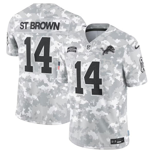 Amon-Ra St Detroit Lions brown Salute To Service jersey