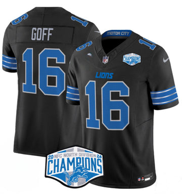 Jared Goff Detroit Lions black jersey