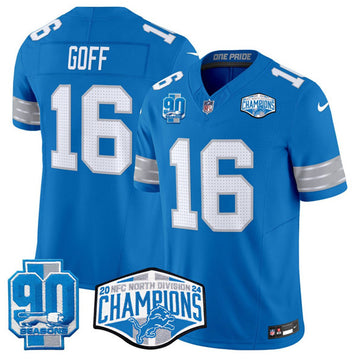 Jared Goff Detroit Lions blue jersey