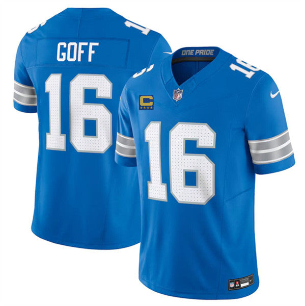 Jared Goff Detroit Lions blue jersey
