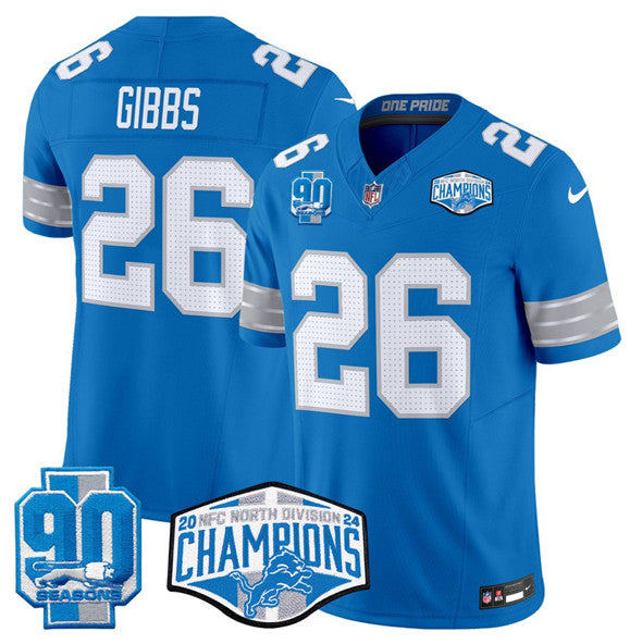 Jahmyr Gibbs Detroit Lions blue jersey
