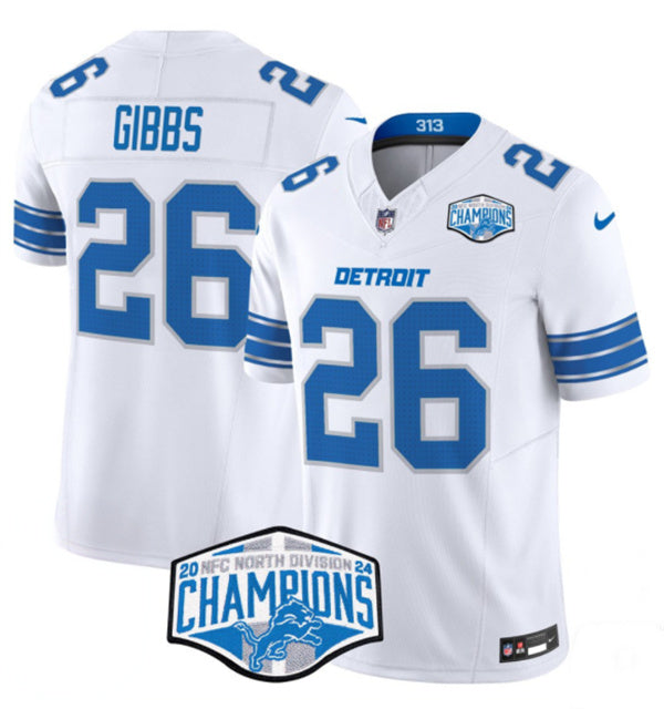 Jahmyr Gibbs Detroit Lions white jersey