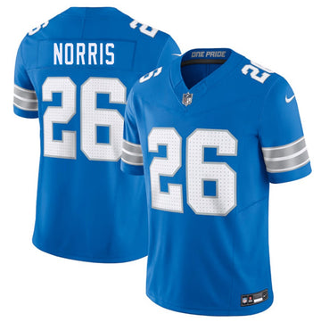 Morice Norris Detroit Lions blue jersey