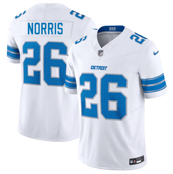 Morice Norris Detroit Lions white jersey