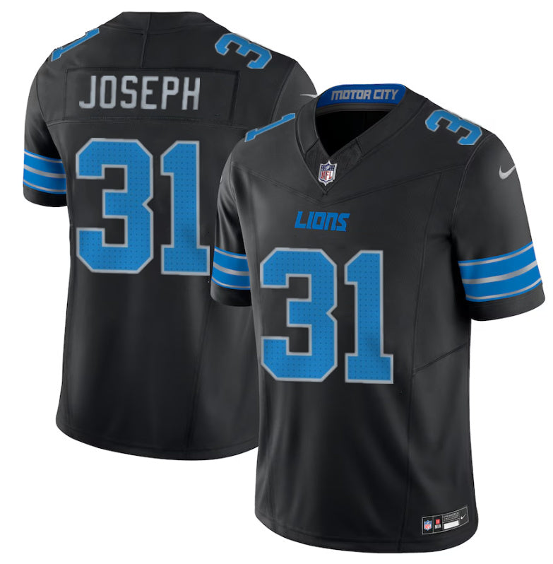 Kerby Joseph Detroit Lions black Alternate jersey