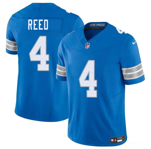 DJ Reed Detroit Lions blue jersey