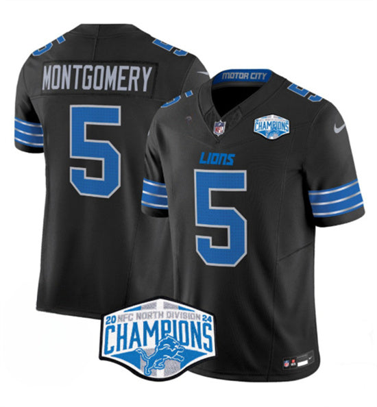 David Montgomery Detroit Lions black jersey