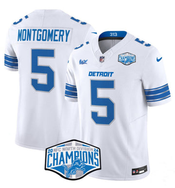 David Montgomery Detroit Lions white jersey