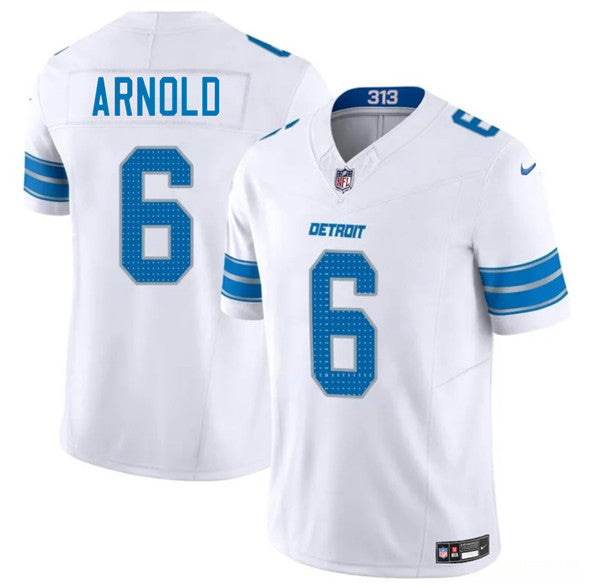 Terrion Arnold Detroit Lions white FUSE jersey