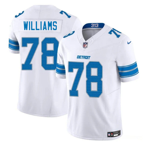 Tyleik Williams Detroit Lions white jersey