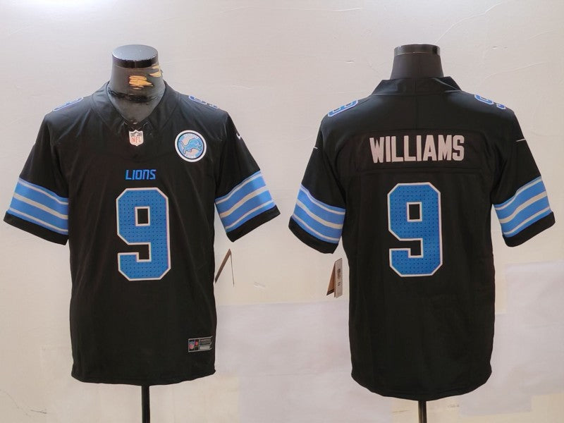 Jameson Williams Detroit Lions black Alternate jersey