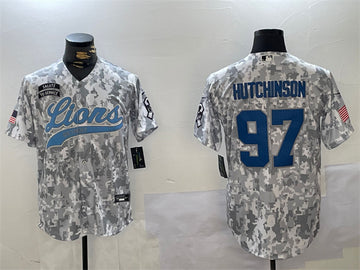 Aidan Hutchinson Detroit Lions camo Salute To Service jersey