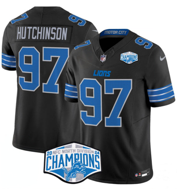 Aidan Hutchinson Detroit Lions black jersey