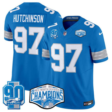 Aidan Hutchinson Detroit Lions blue jersey