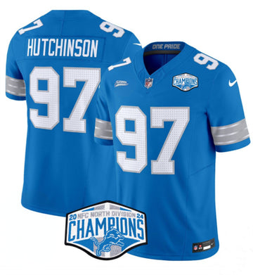Aidan Hutchinson Detroit Lions blue jersey