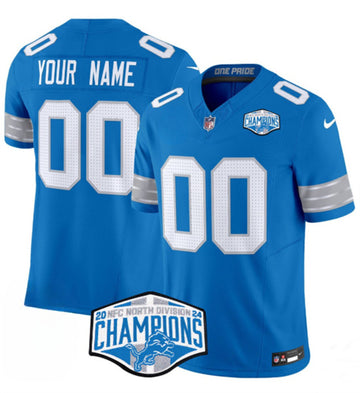 Custom Detroit Lions blue jersey