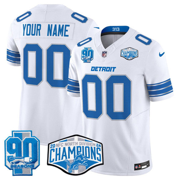 Custom Detroit Lions white jersey