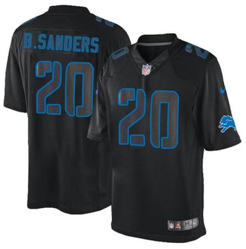 Custom Detroit Lions black jersey