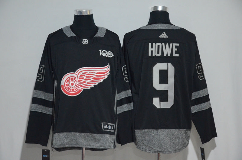 Gordie Howe Detroit Red Wings black jersey