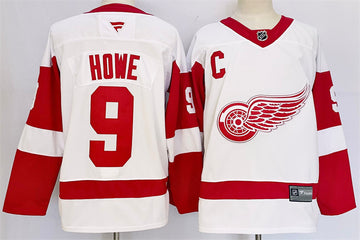 Gordie Howe Detroit Red Wings white jersey