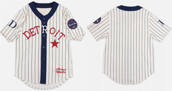 Detroit Stars Blank With Patch Baseball jersey