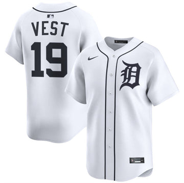 Will Vest Detroit Tigers white Home jersey