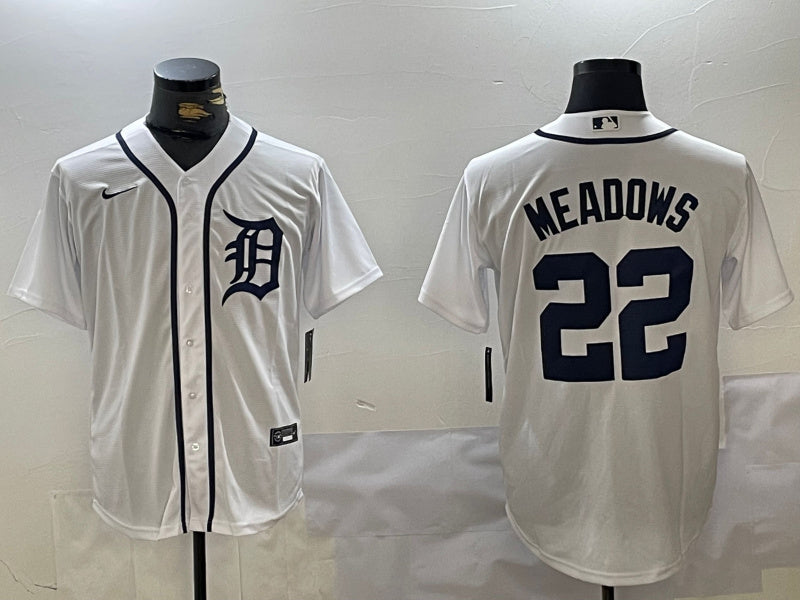 Parker Meadows Detroit Tigers white jersey